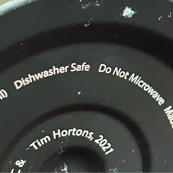 Tim Hortons 18 Oz. Black Metal Travel Mug 2021 Winter Hobby - Picture 7 of 7